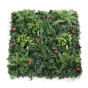 APW-020-Fern-Red-Flower-Wall-Panel