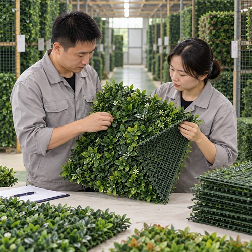 New PE material detail for artificial greenery